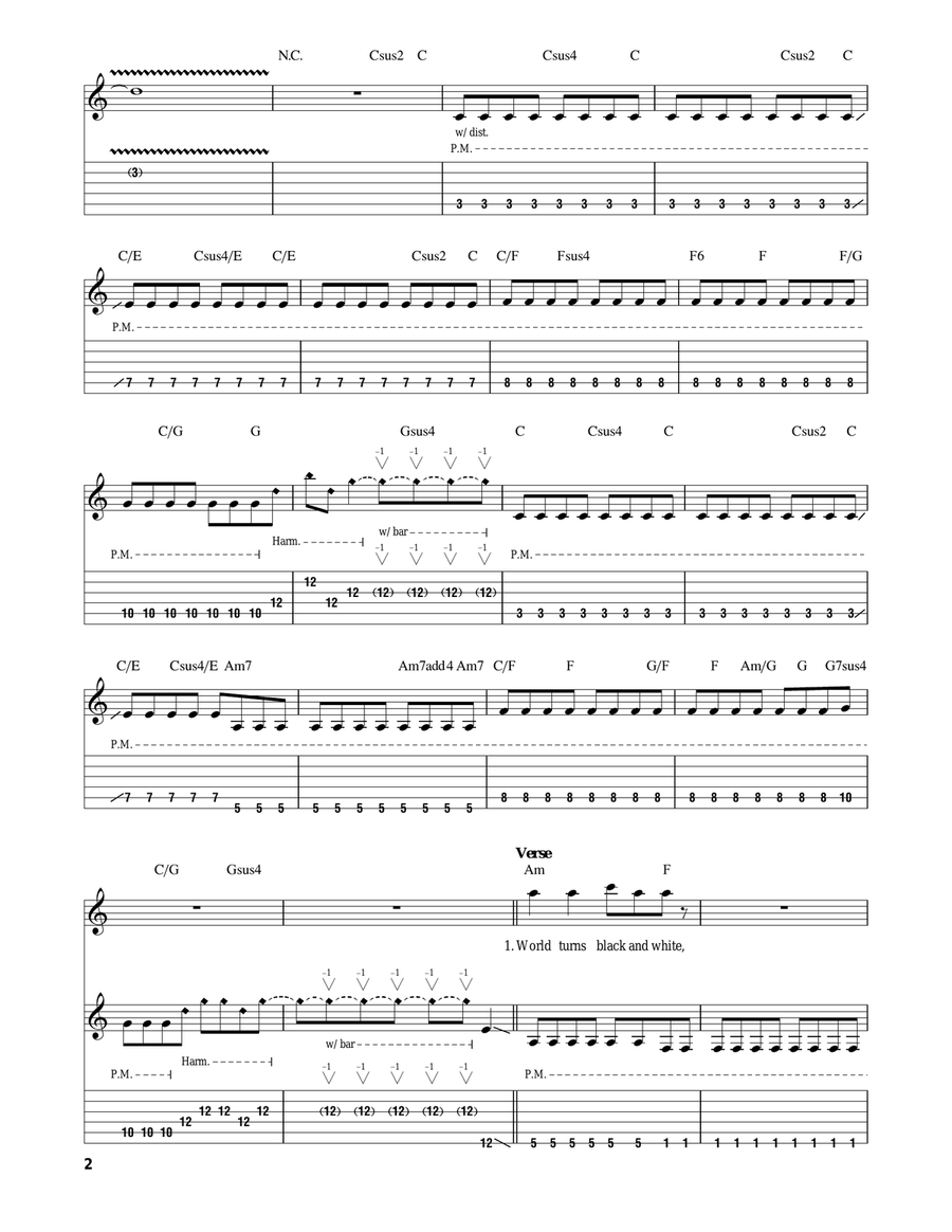 Dreams Acoustic Guitar scores gallery preview page 2