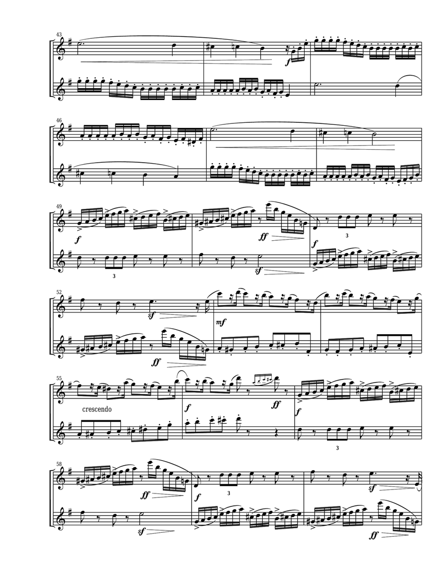 3 Pieces from The Nutcracker for Oboe Duet Woodwind Duet scores gallery preview page 3