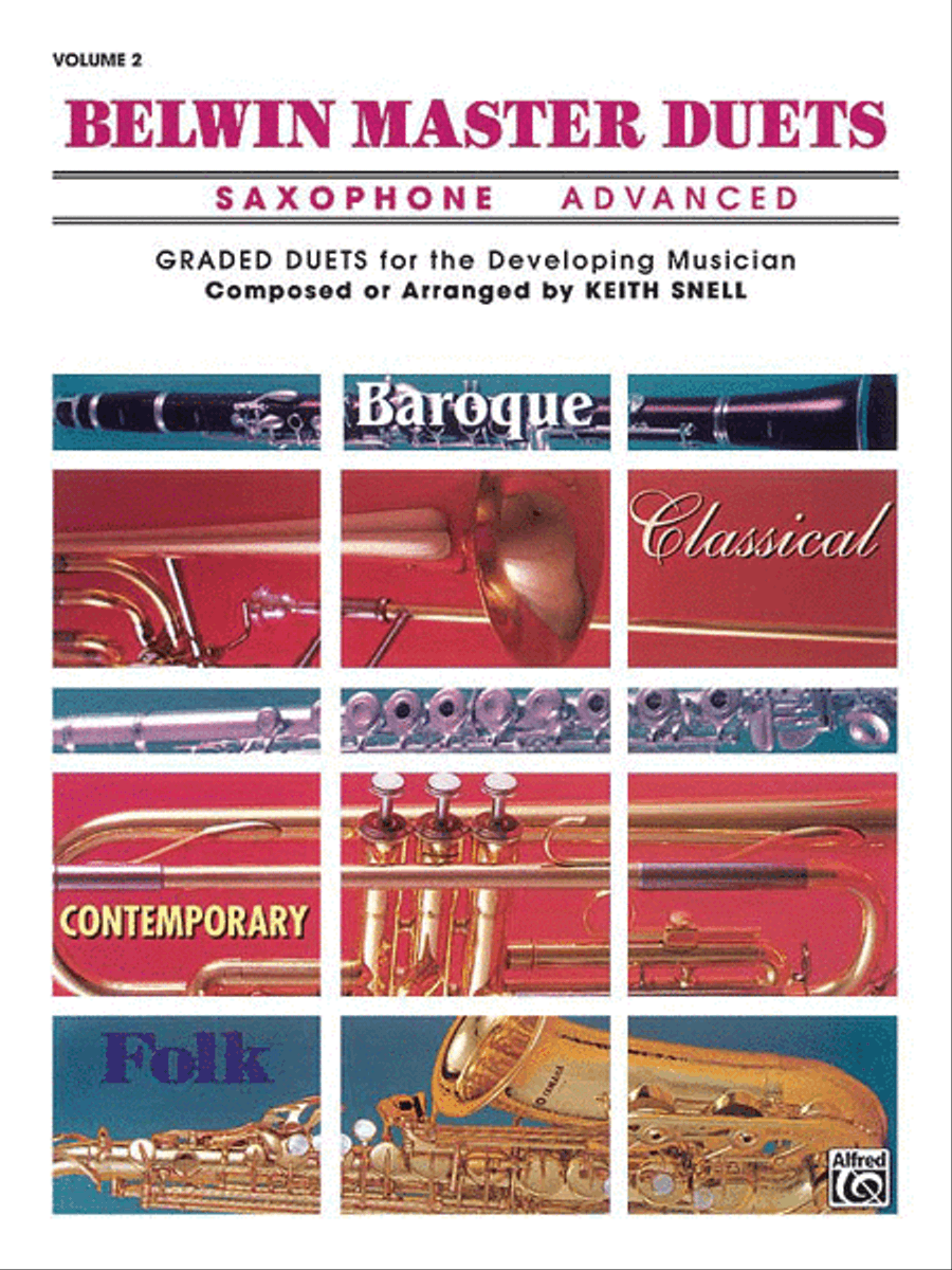 Belwin Master Duets (Saxophone), Volume 2 Woodwind Duet scores gallery preview page 1