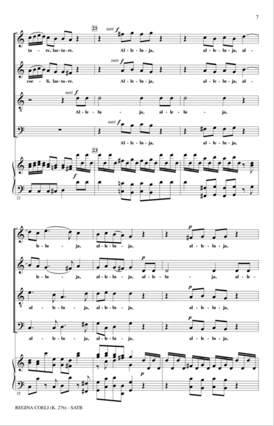 Regina Coeli KV276 Regina Coeli KV276 4-Part scores gallery preview page 5
