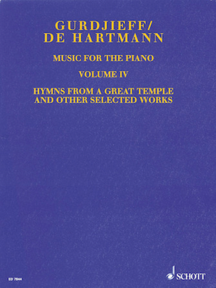 Book cover for Music for the Piano - Volume IV