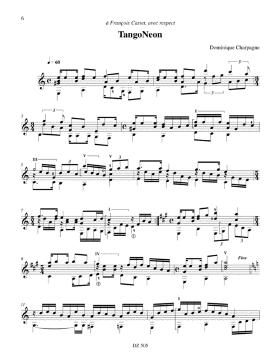 Par ailleurs Par ailleurs Classical Guitar scores gallery preview page 6