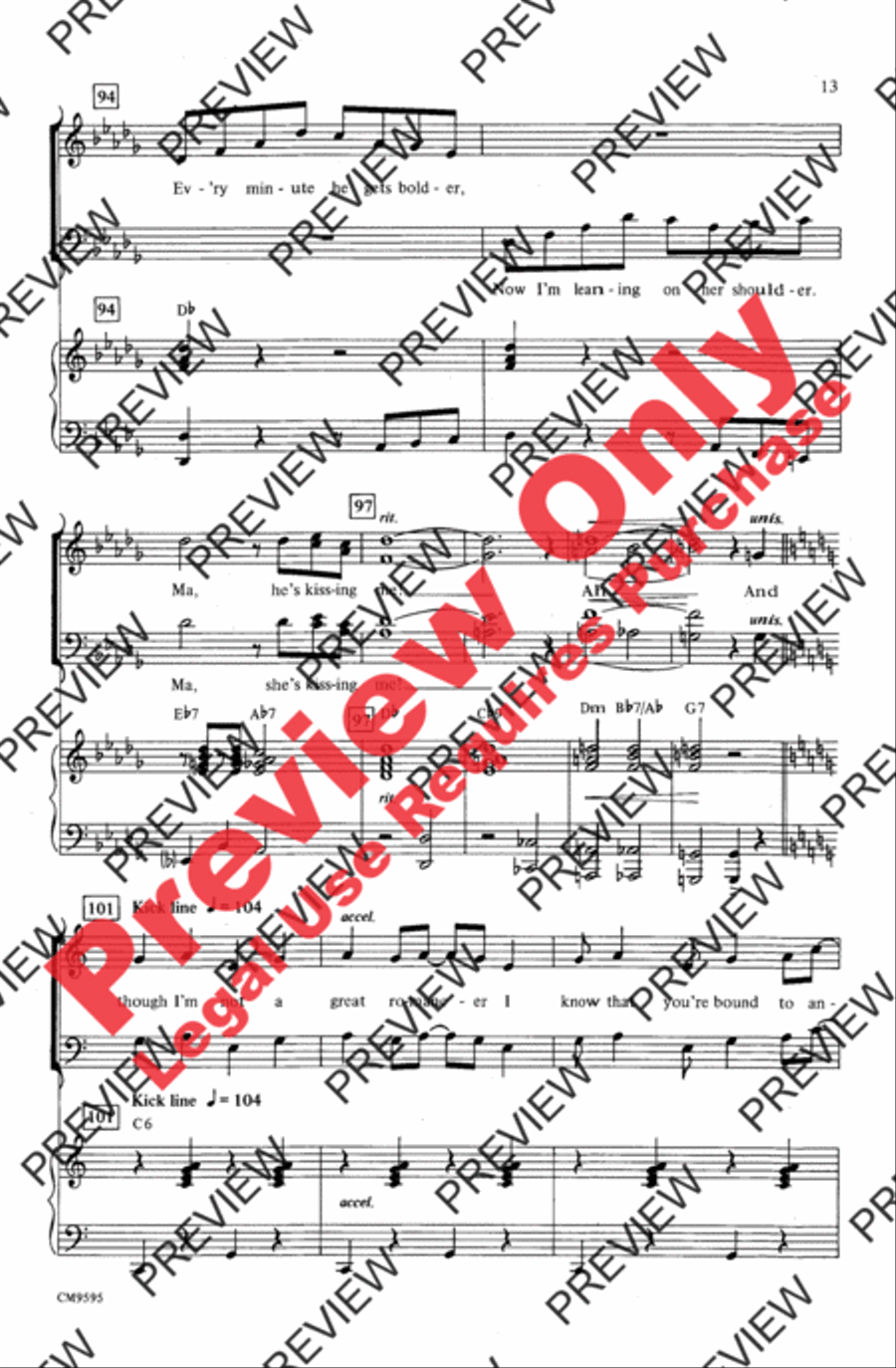 Anything Goes! (A '20s Medley) 4-Part scores gallery preview page 12