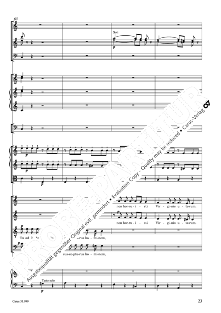 Te Deum Te Deum 4-Part scores gallery preview page 24