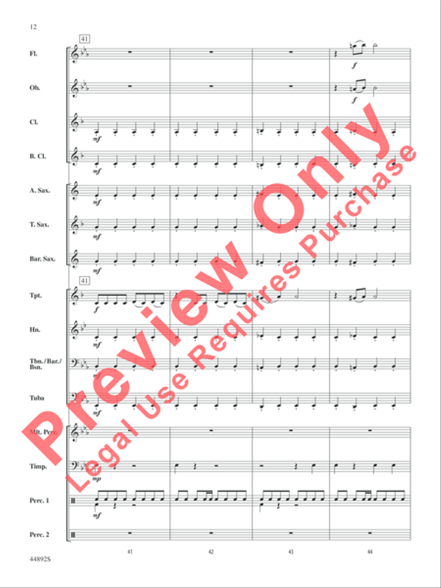 Zephyr Concert Band scores gallery preview page 13