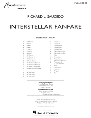 Book cover for Interstellar Fanfare - Conductor Score (Full Score)
