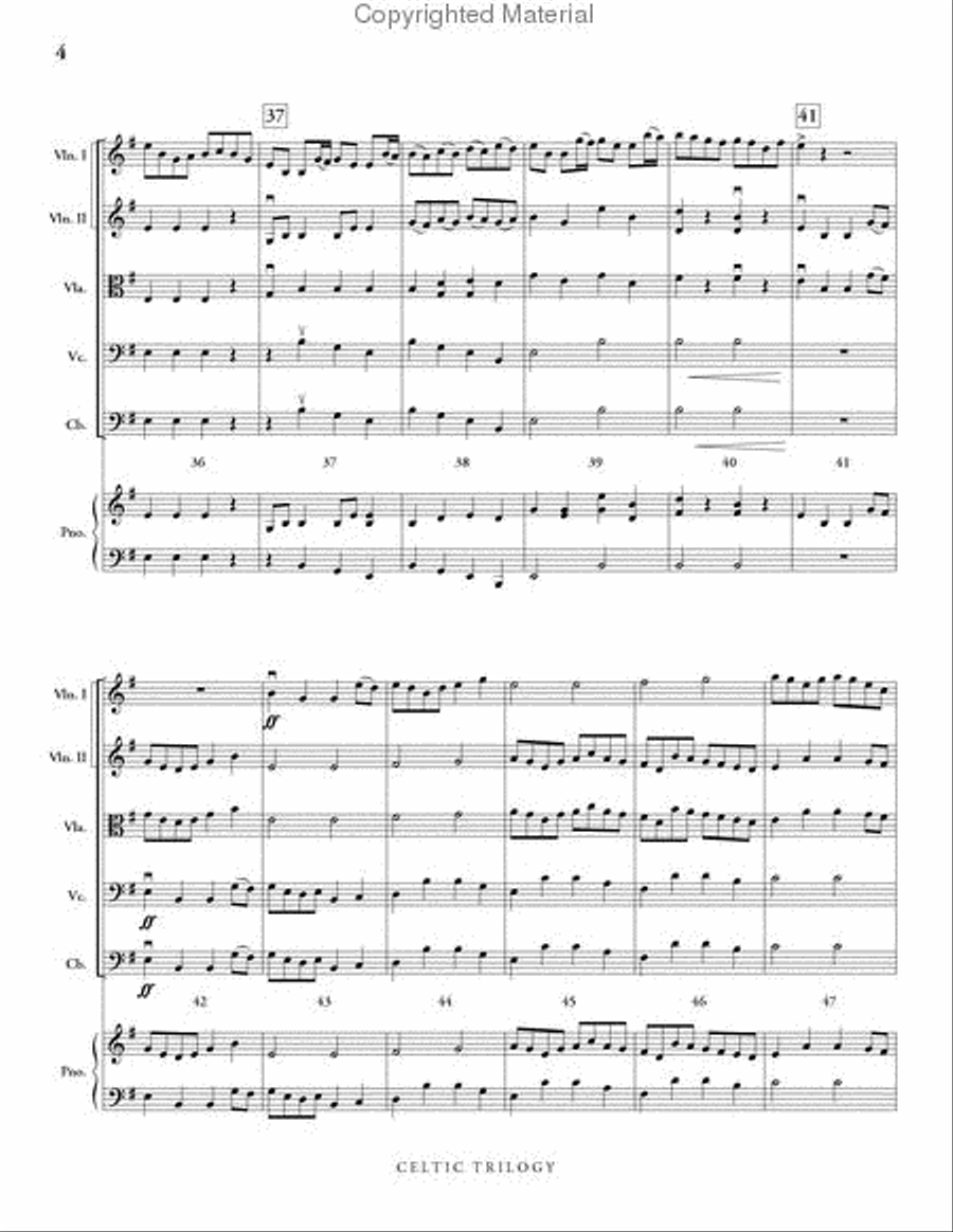 Celtic Trilogy String Orchestra scores gallery preview page 5