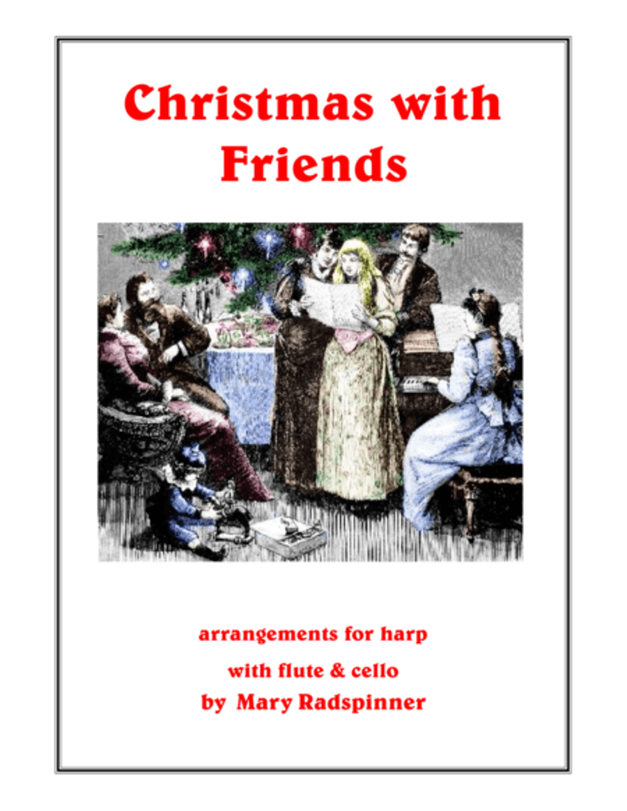 Christmas With Friends for Harp with Flute and Cello Small Ensemble scores gallery preview page 1