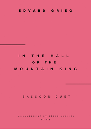 In The Hall Of The Mountain King - Bassoon Duet (Full Score and Parts)