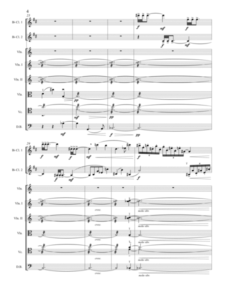 A. Leytush - "From Gravity to Levitation" for 2 Clarinets and Strings - Score Only image number null