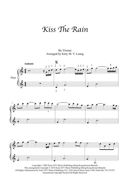Kiss The Rain - Harp solo