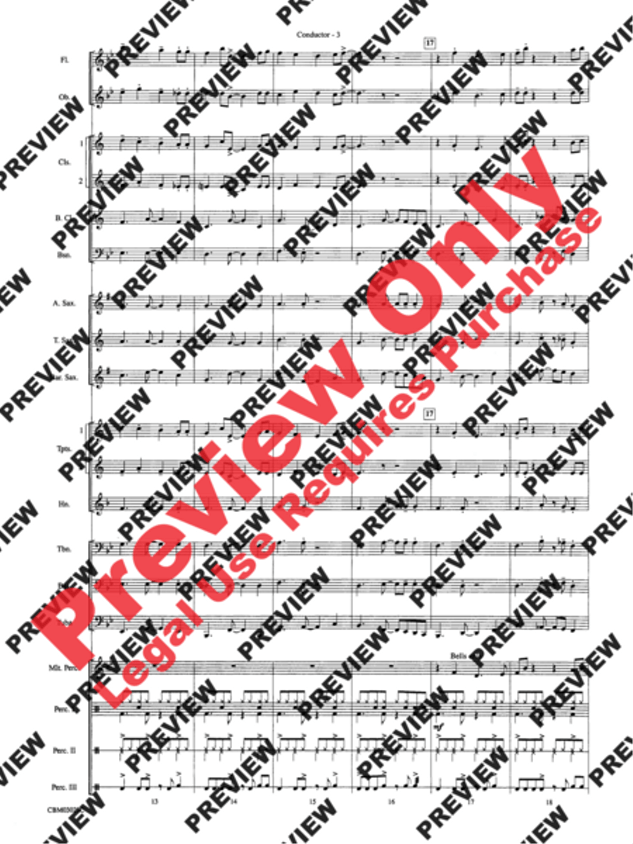 Frosty's Caribbean Holiday Concert Band scores gallery preview page 5