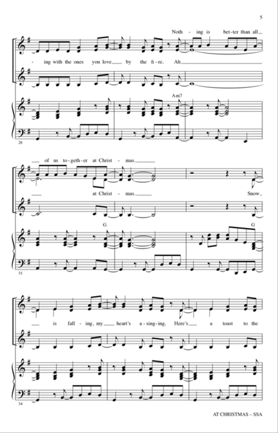 At Christmas (arr. Mac Huff) SSA scores gallery preview page 4