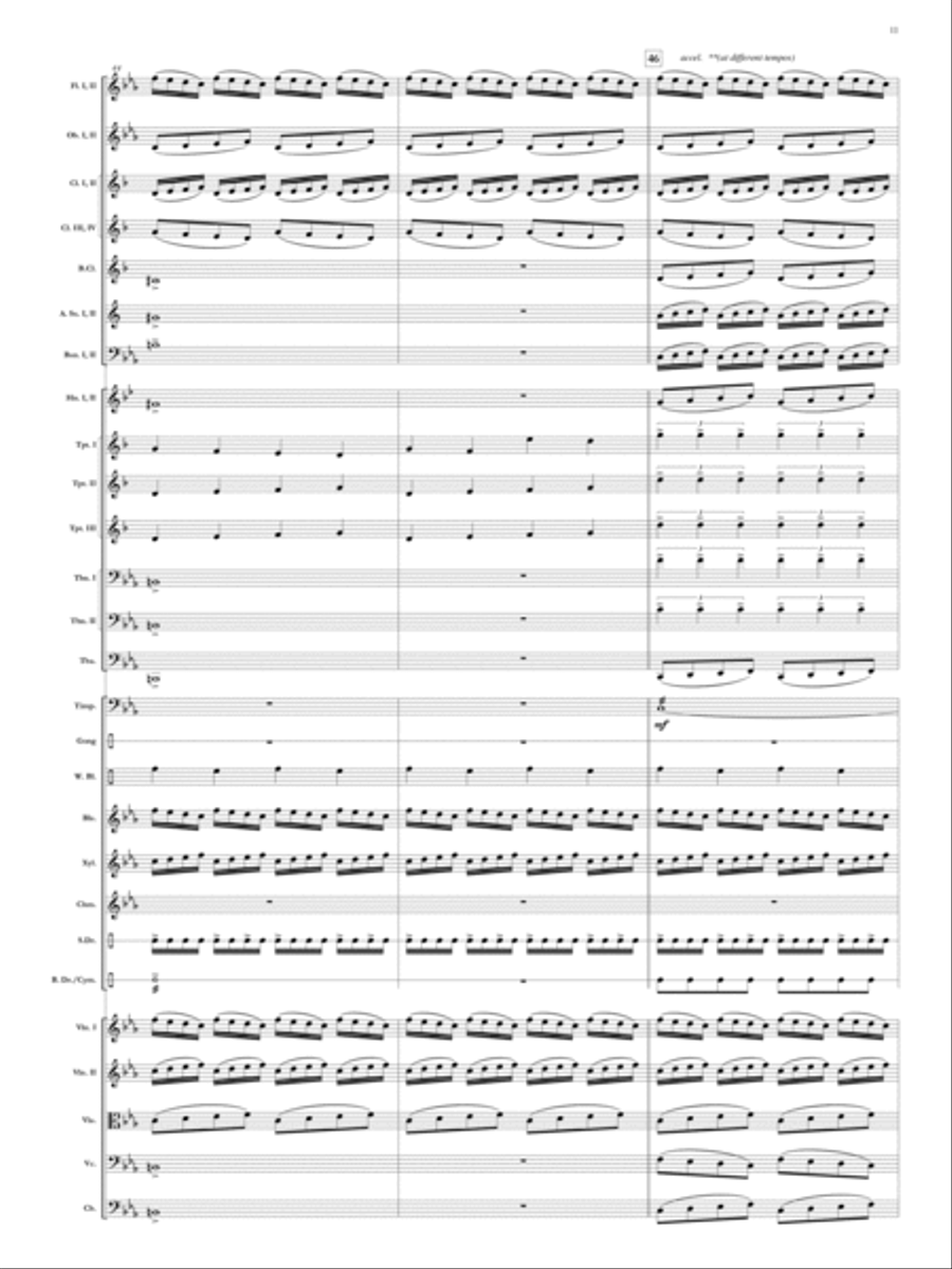 Elegy for Remembrance (September 11, 2001) Orchestra scores gallery preview page 12