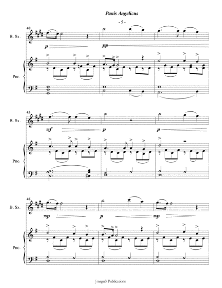 Franck: Panis Angelicus for Baritone Sax & Piano image number null