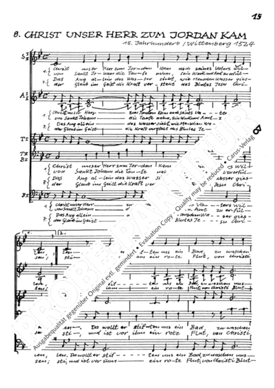 Chorsatze I zu Bachs Clavierubung Collection / Songbook scores gallery preview page 16