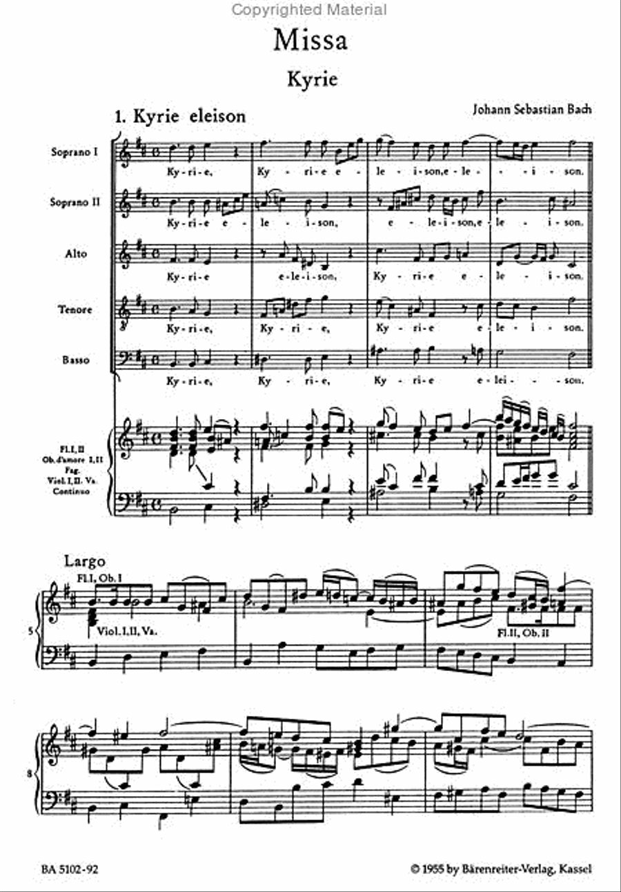 Mass in b minor, BWV 232 SSAATTBB scores gallery preview page 2