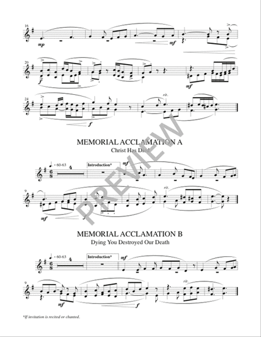 Mass of the Angels and Saints - Brass edition Handbell Choir scores gallery preview page 4