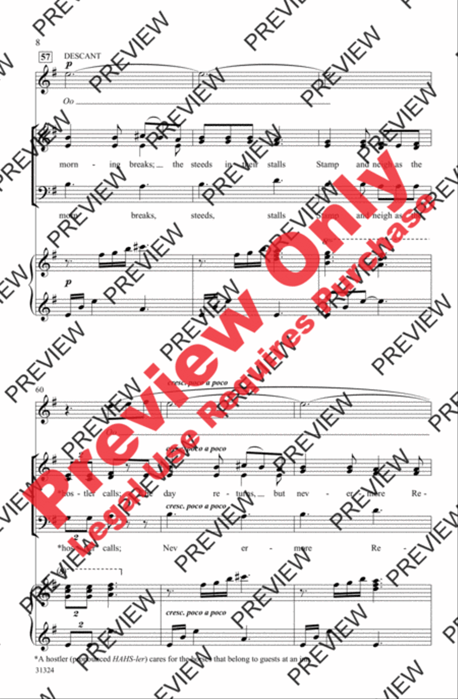 The Tide Rises, the Tide Falls 3-Part scores gallery preview page 8