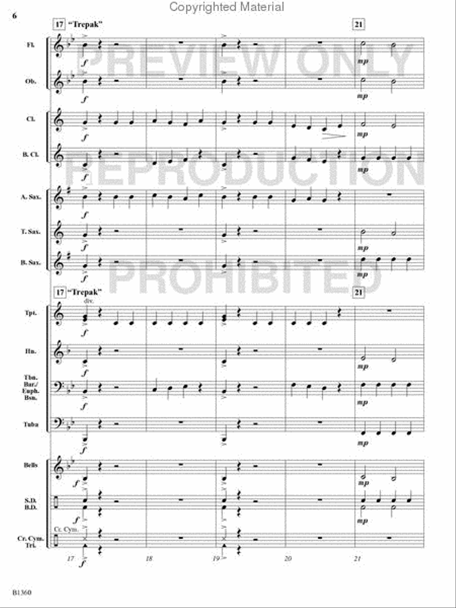 The Nutcracker Concert Band scores gallery preview page 5