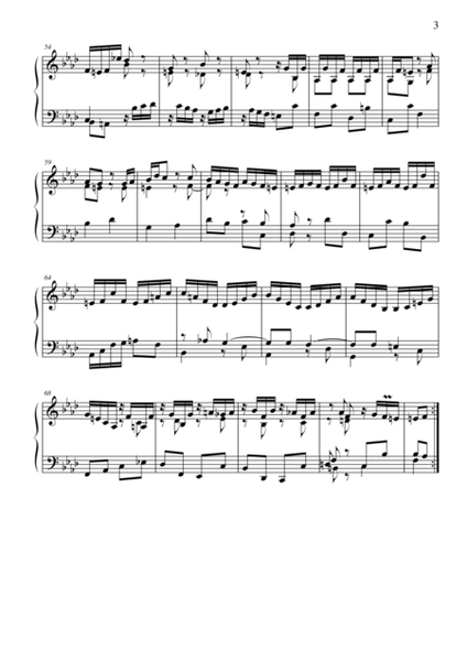 Prelude and Fugue (3 parts) in F minor BWV 881