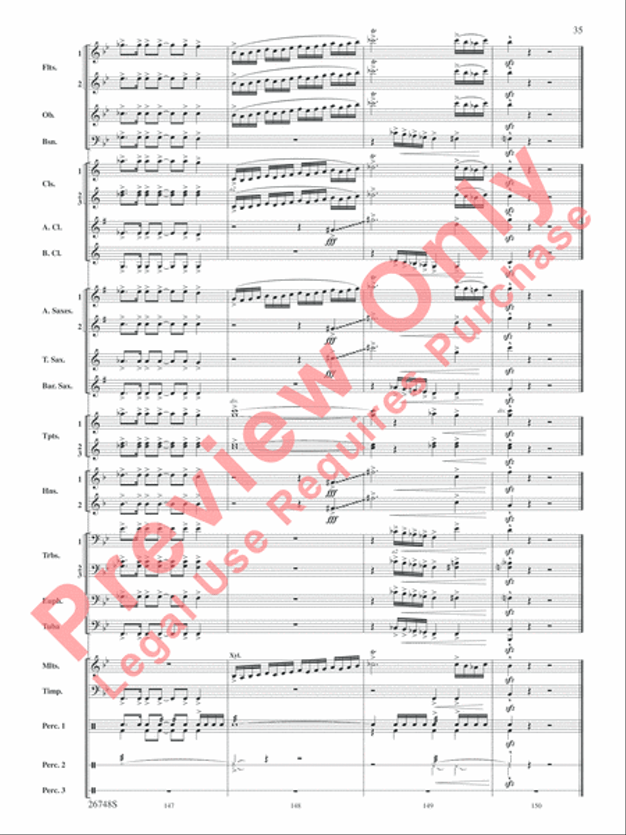 Cotton Ferry Expedition Cotton Ferry Expedition Concert Band scores gallery preview page 36