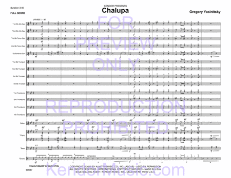 Chalupa (Full Score)
