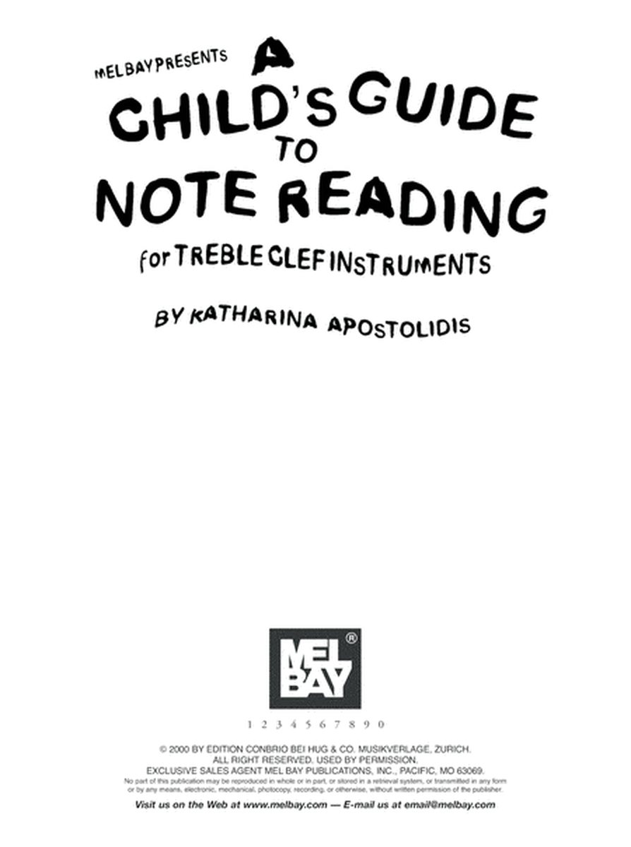 Child's Guide to Note Reading Treble Clef