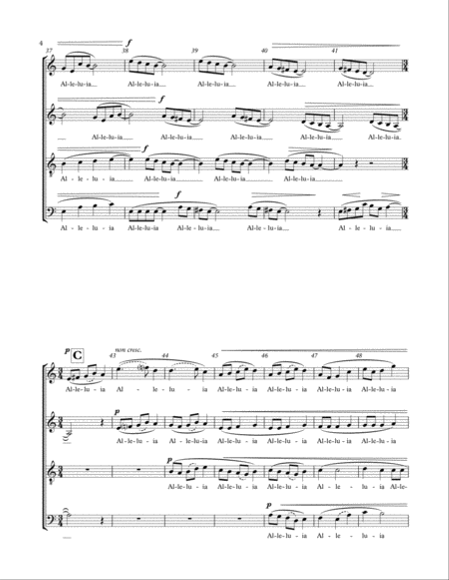 Alleluia 4-Part scores gallery preview page 5