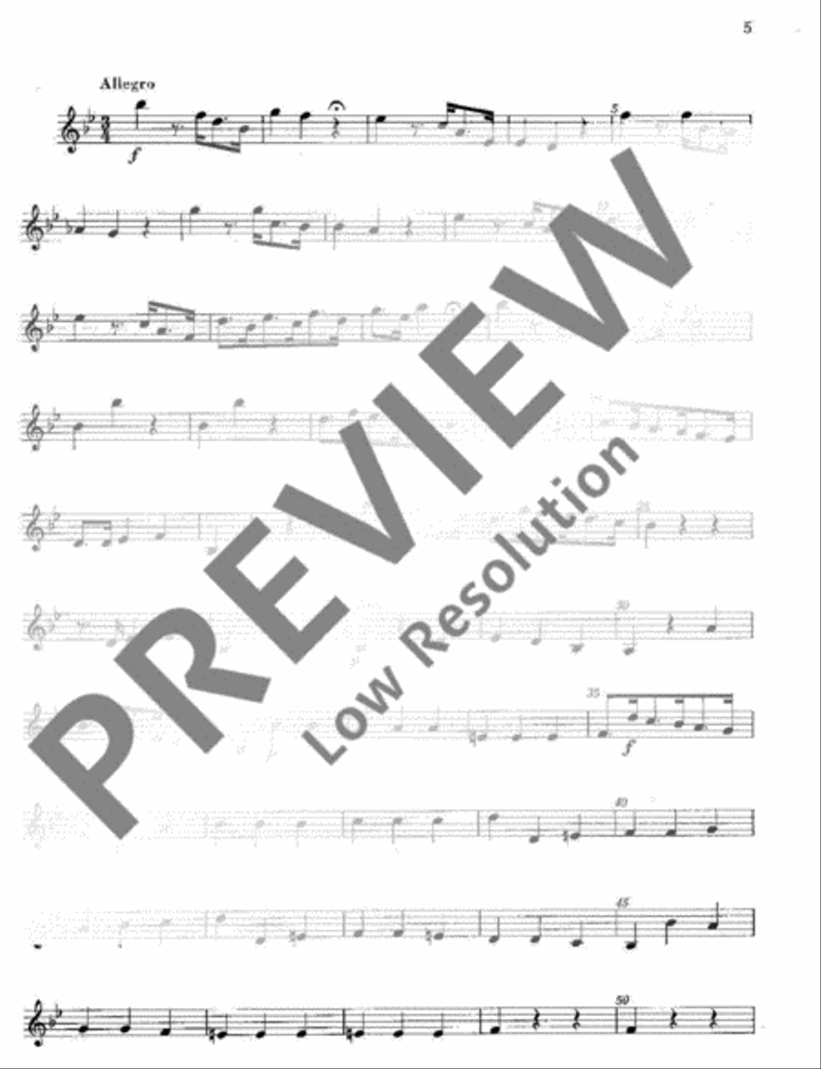 Concerto in Bb Major Violin scores gallery preview page 13