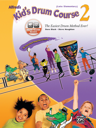 Book cover for Alfred's Kid's Drum Course, Book 2
