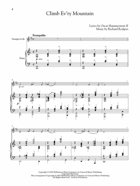 The Sound of Music for Classical Players - Trumpet and Piano