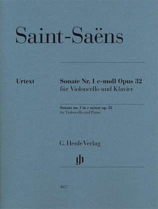 Book cover for Camille Saint-Saëns – Sonata No. 1 in C minor, Op. 32