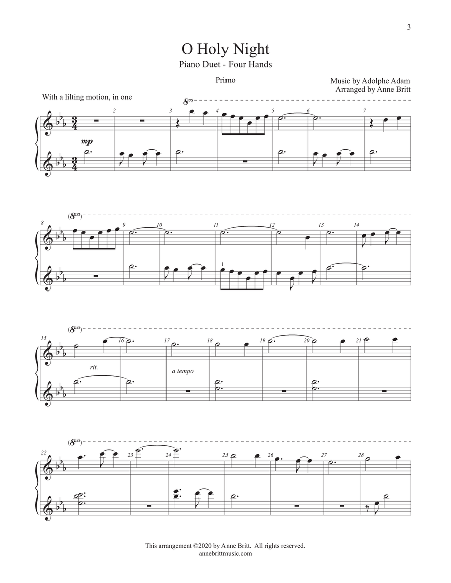 Piano Duets: The Christmas Collection 1 Piano, 4-Hands scores gallery preview page 5