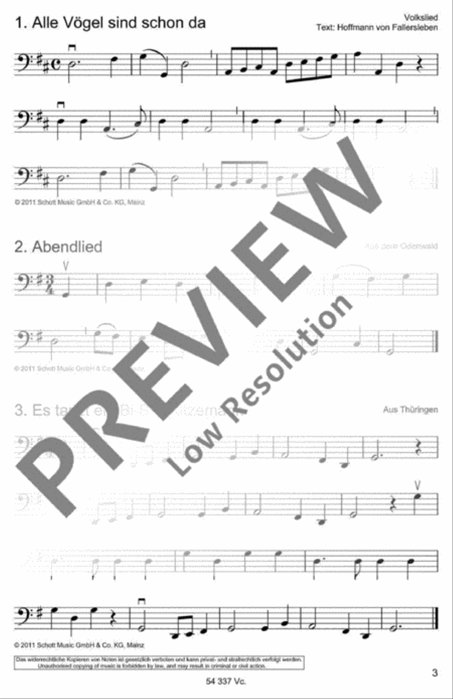 Die schönsten Volks- und Kinderlieder Part scores gallery preview page 4