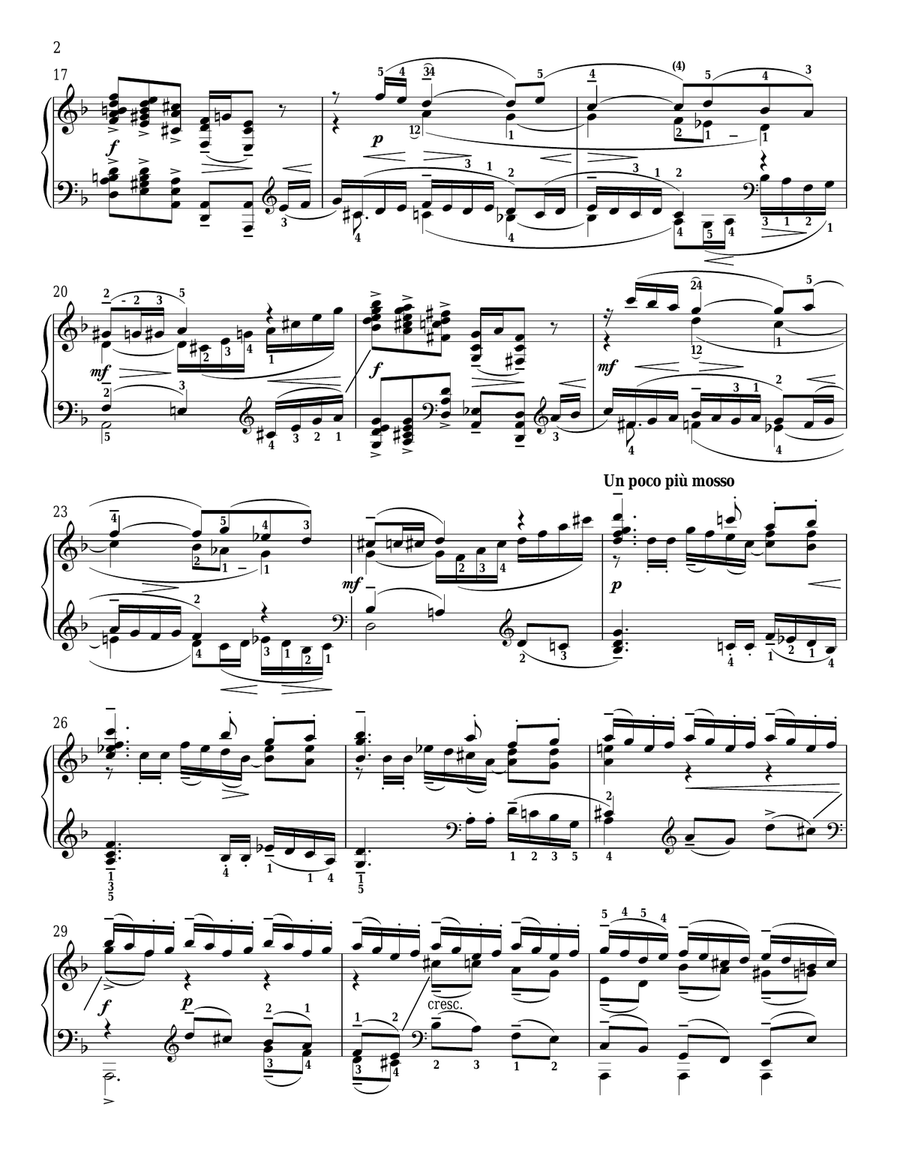 Prelude In D Minor, Op. 23, No. 3 Piano Solo scores gallery preview page 2
