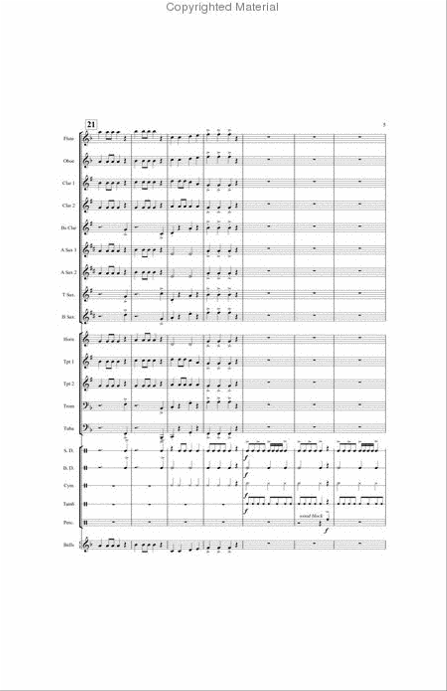 Crazy Crocodile Concert Band scores gallery preview page 5