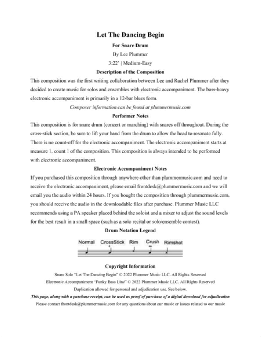 Let The Dancing Begin Let The Dancing Begin Drum Set scores gallery preview page 2