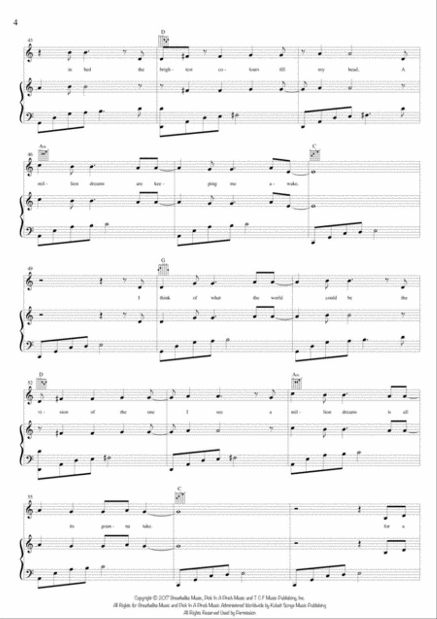 A Million Dreams Voice scores gallery preview page 4