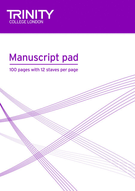 Manuscript Pad - A4, 12-stave, 100pp