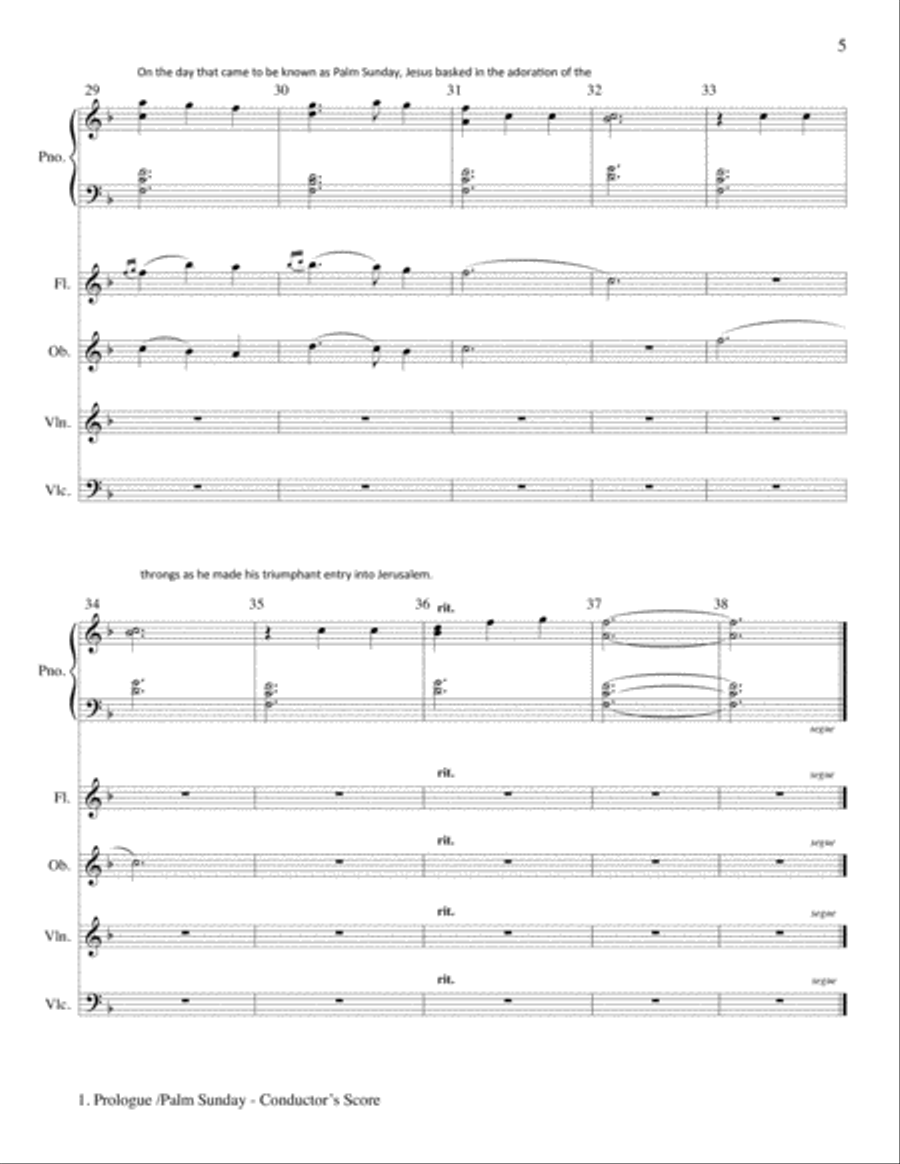 The Seven Last Days - Instr. Parts Flute scores gallery preview page 5