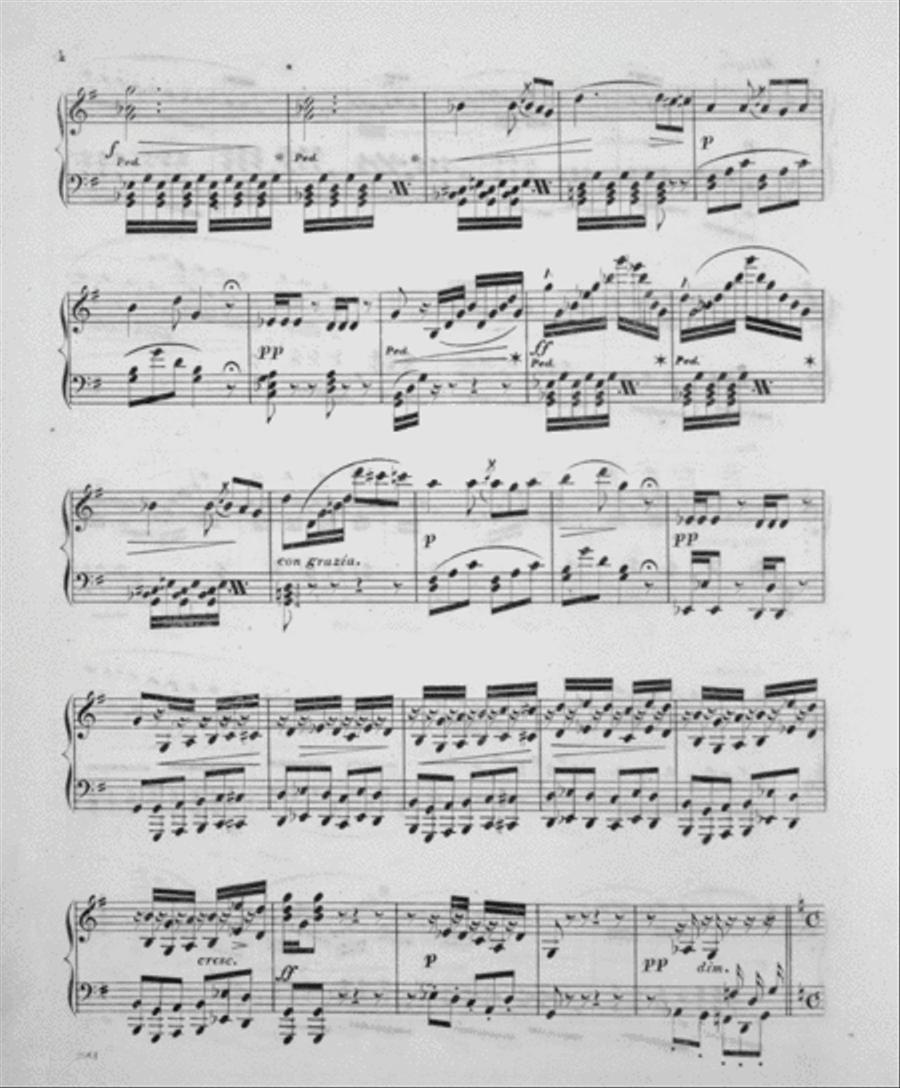Souvenir De L'Opera. Souvenir De Auber. Fantasie De Salon Piano Solo scores gallery preview page 3