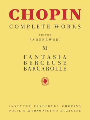 Book cover for Fantasia, Berceuse, Barcarolle