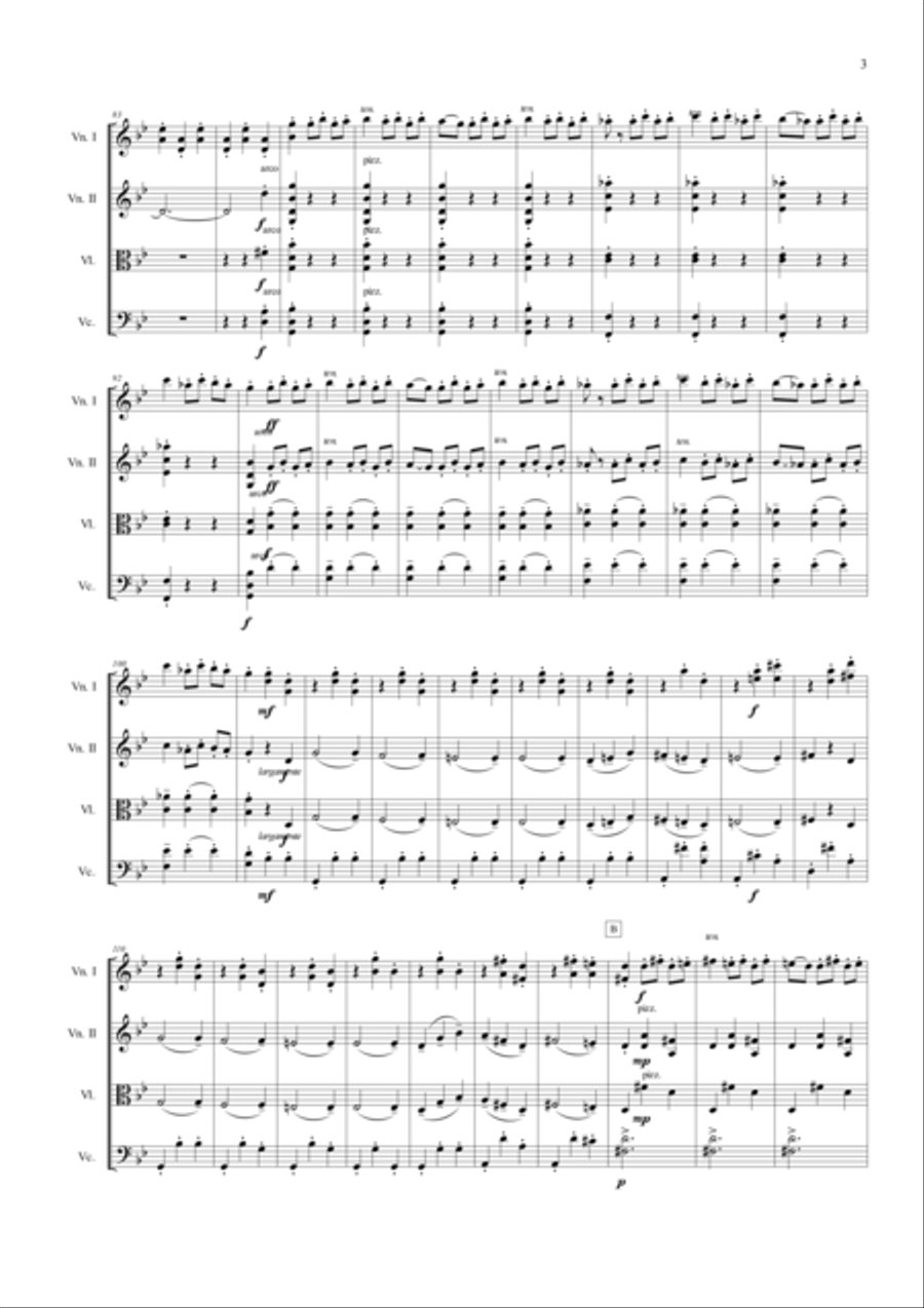 Danse Macabre String Quartet scores gallery preview page 3