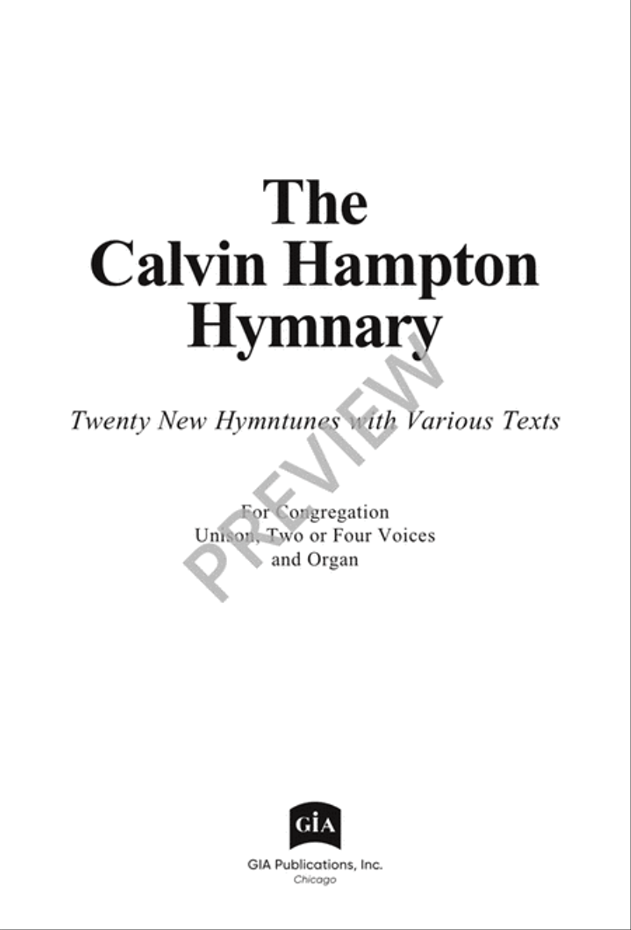 The Calvin Hampton Hymnary 4-Part scores gallery preview page 3