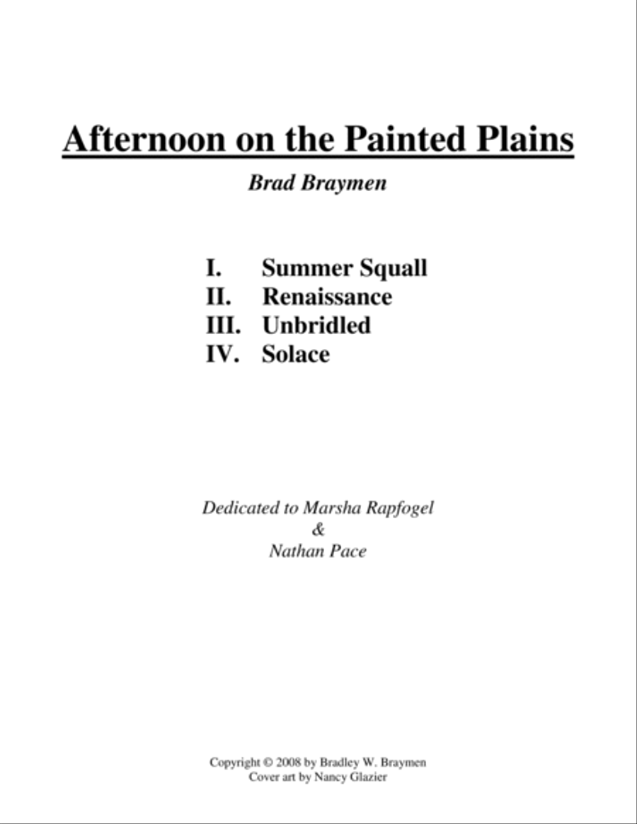 Afternoon on the Painted Plains Piano Solo scores gallery preview page 2