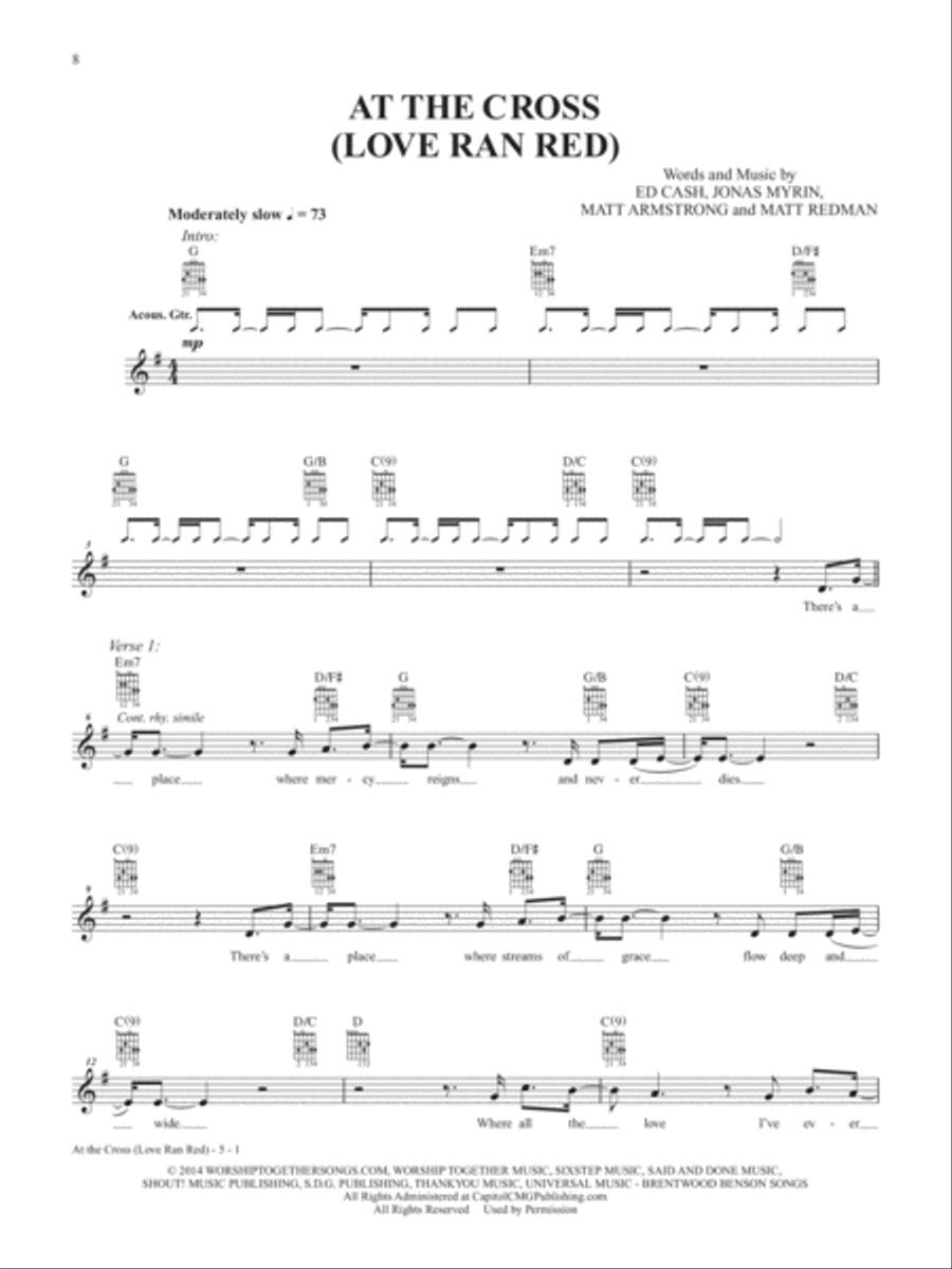 2015 Modern Christian Hits -- The Acoustic Covers Acoustic Guitar scores gallery preview page 10