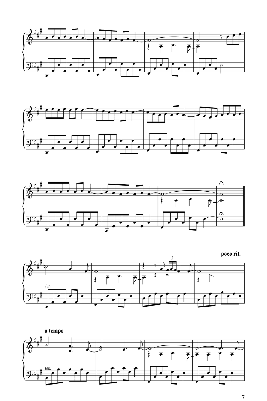 Monday Piano Solo scores gallery preview page 7