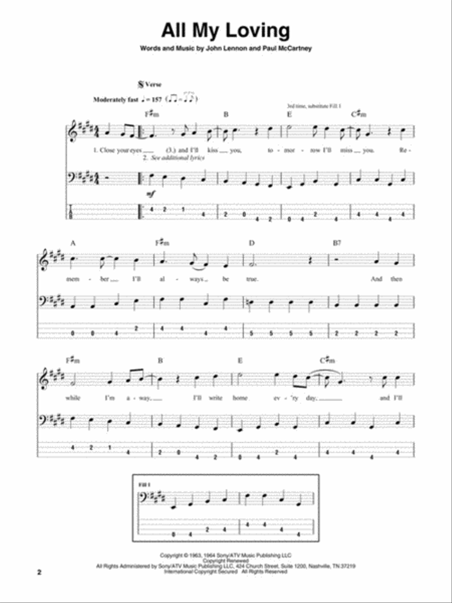 The Beatles Electric Guitar scores gallery preview page 3
