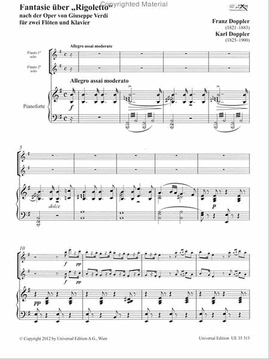 Fantasy On Rigoletto Fantasy On Rigoletto Flute Duet scores gallery preview page 2